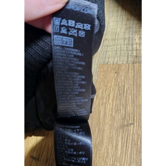 Topshop Black Bomber Puffer Jacket Women's Size 2 Cropped - Picture 9 of 12